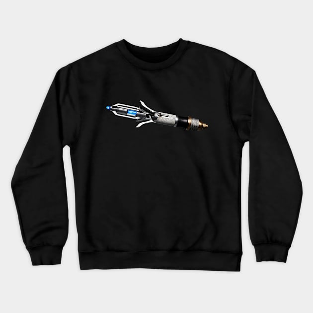 14th Doctors Sonic Screwdriver Crewneck Sweatshirt by INLE Designs